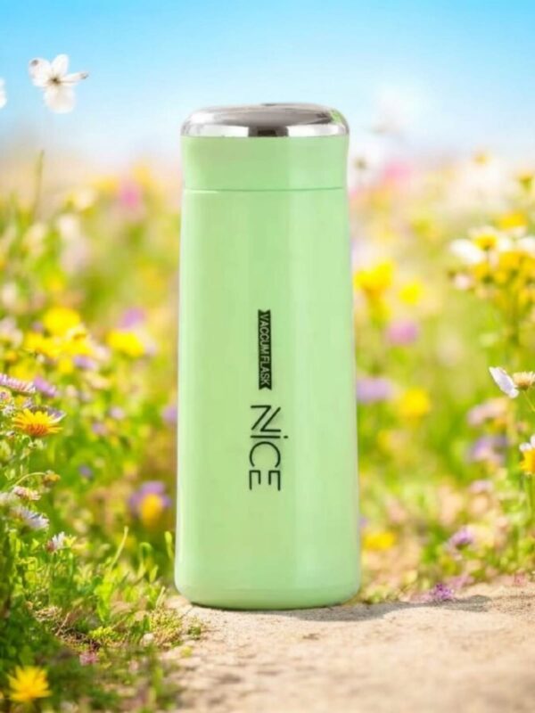 Thermos Glass Water Bottle 500 ml/Leakproof Flash Tea & Water/Cerative Design, Poratble & Eco Friendly Bottle (Multi Colour Pack-1)